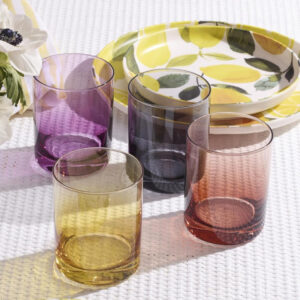 410ml Multi-Color Glass Set of 4